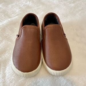 Carter’s Brown Slip-On Kids Shoes- Size 7